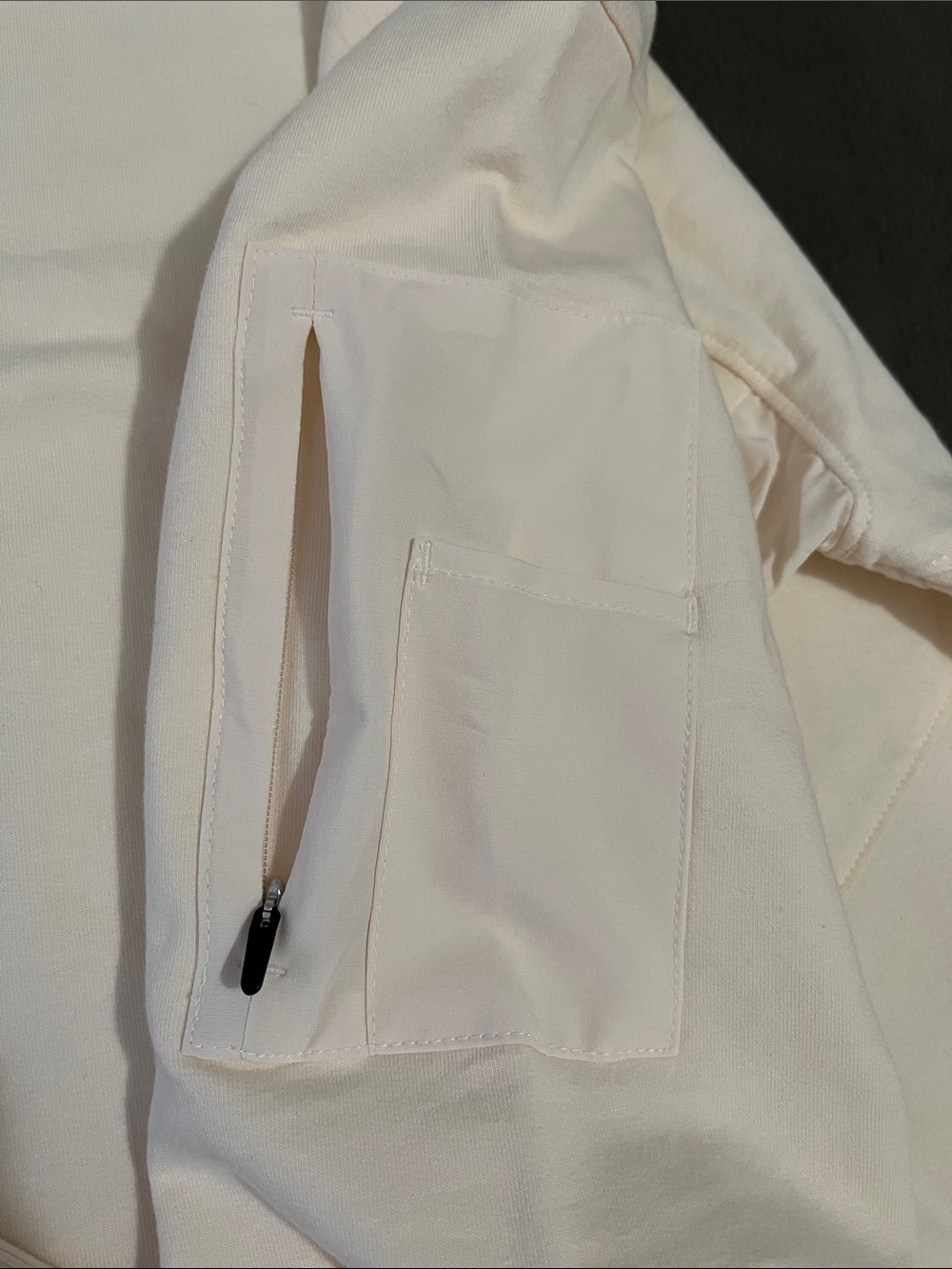 All in motion sweatshirt cream xxl New pullover arm pockets kangaroo pocket NWT - Picture 7 of 11